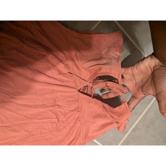 Torrid sleeveless peach embroidery tank top plus Size 0 - Picture 7 of 11